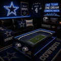 Dallas Cowboys LED stadium coffee table in a man cave